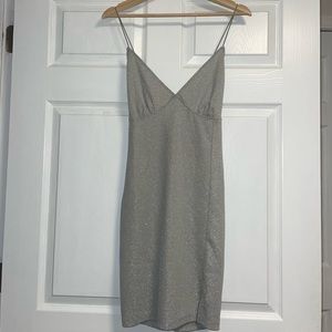 H&M Sparkly Silver Dress
